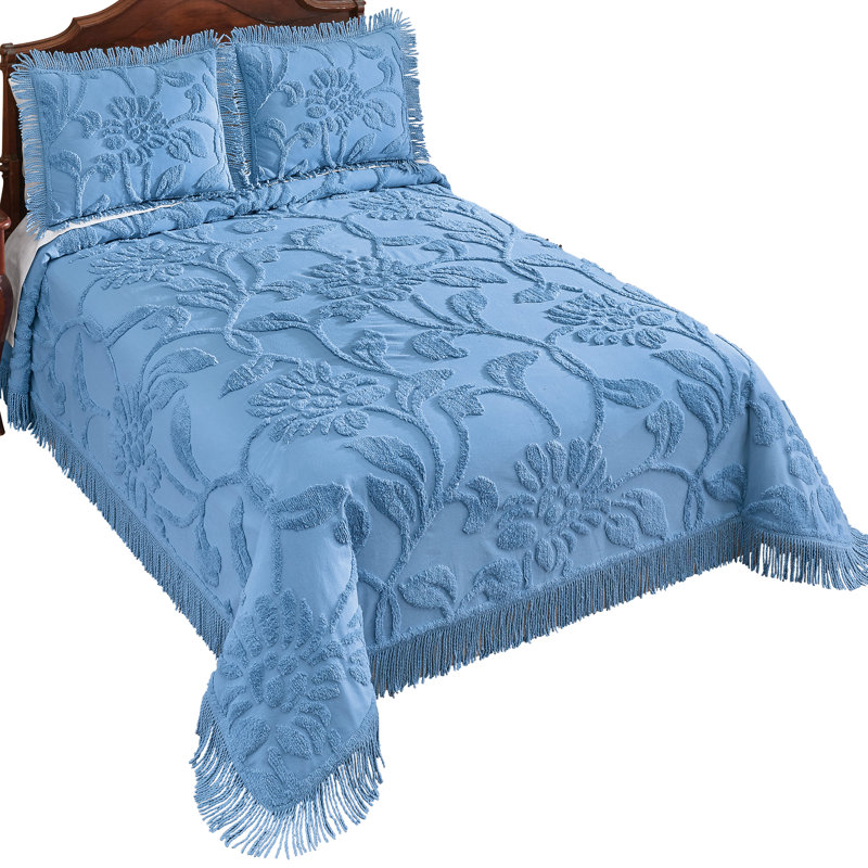 One Allium Way® Blue Cotton Coverlet & Reviews Wayfair